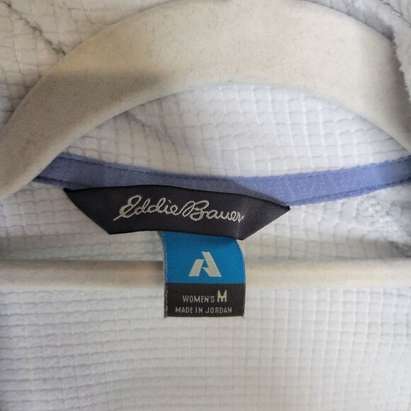 Eddie Bauer First Ascent Women's Medium Pullover 1/2 Zip White - Picture 5 of 6